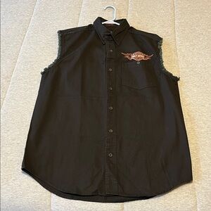 SOLD - Harley-Davidson Black Vest
